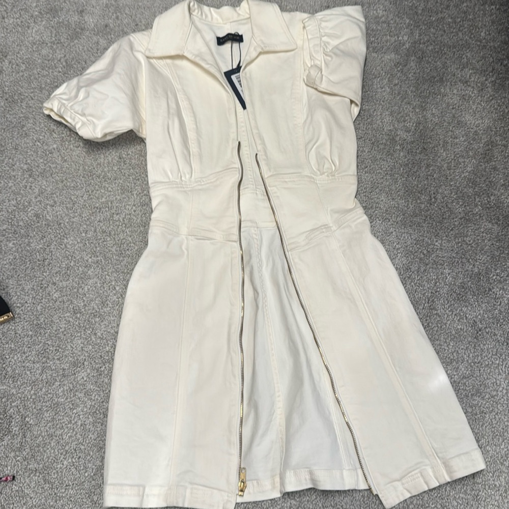 NWT Ramy Brook Lily Denim Dress – Size 27 (White)
